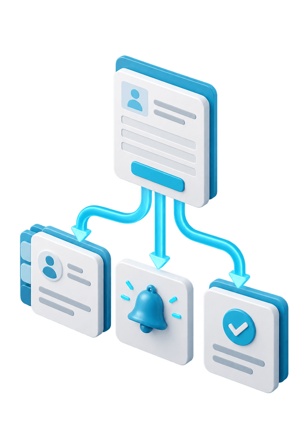 3D illustration for Workflow automation