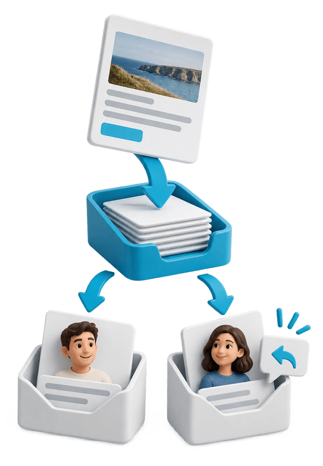 3D illustration for Email marketing