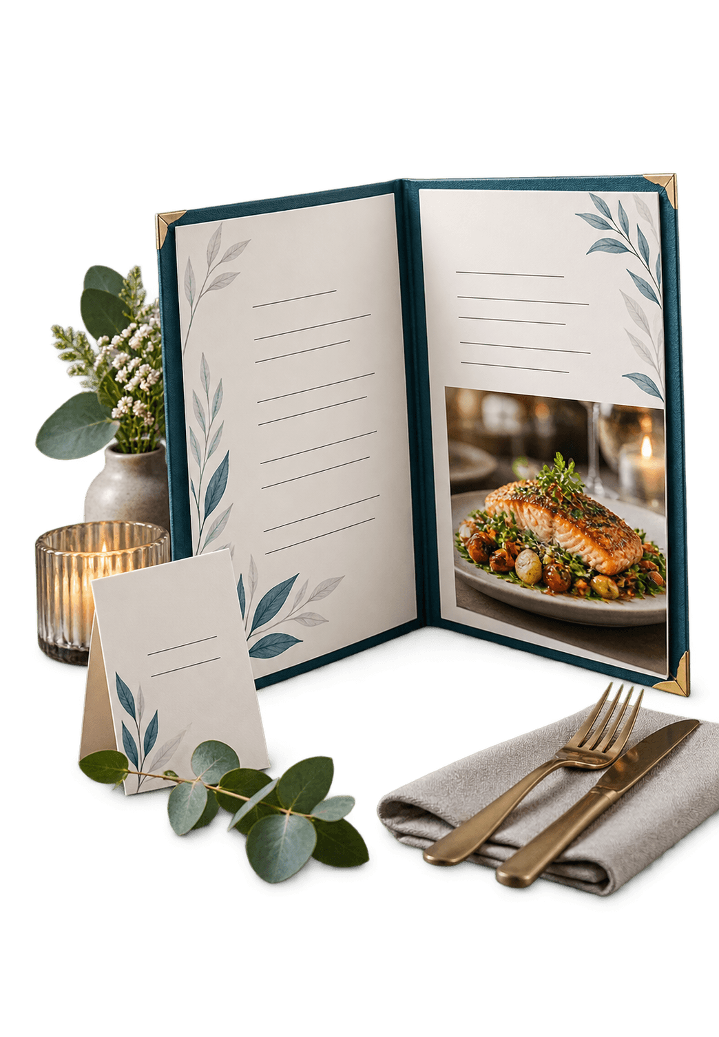 3D illustration for Menu design