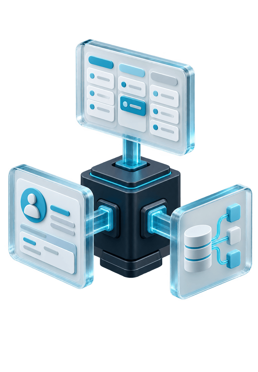 3D illustration for Web application / SaaS