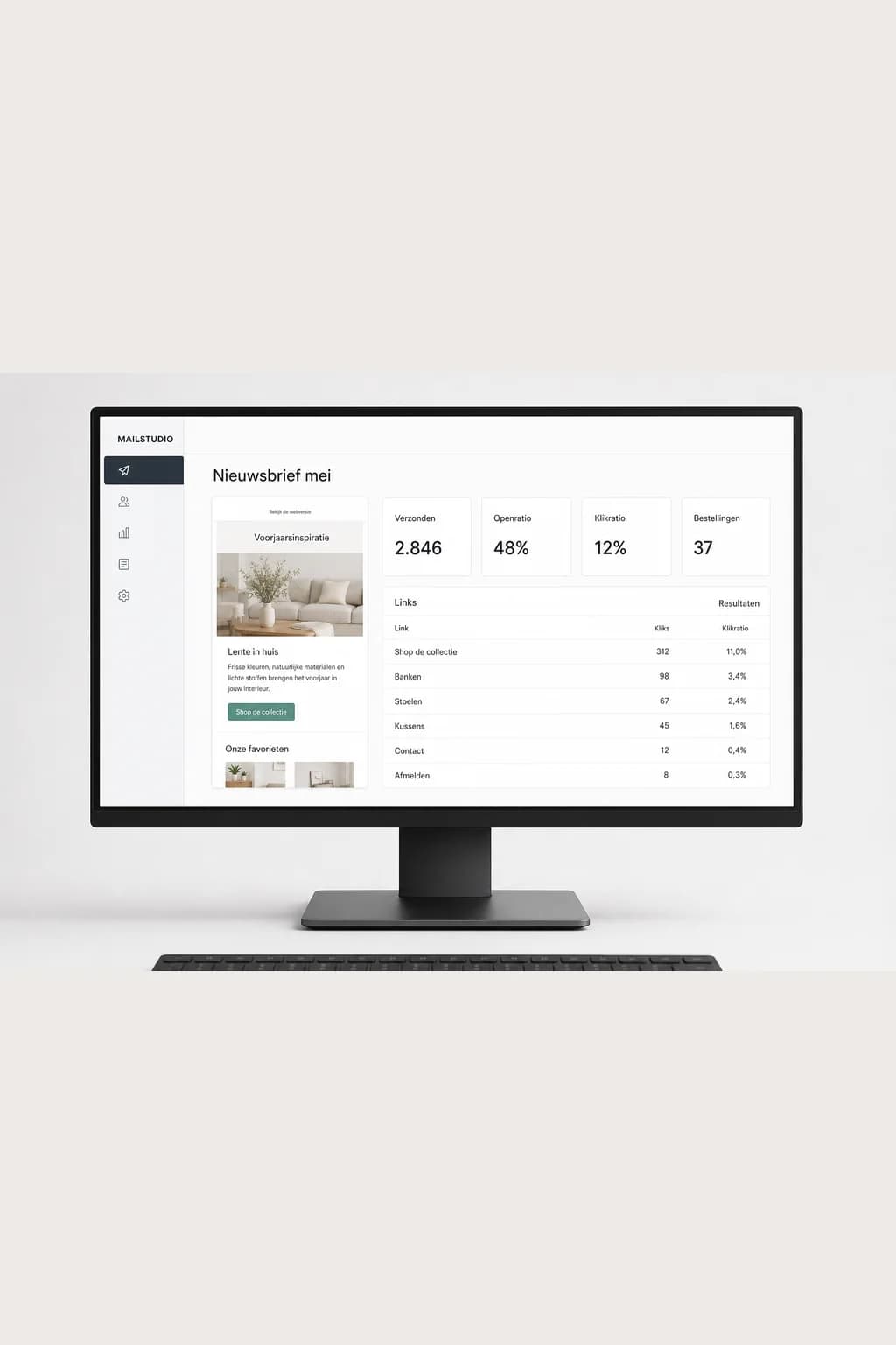 Example of email marketing: Een nieuwsbrief maken en volgen