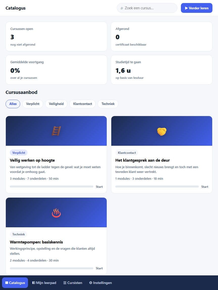 Cursussen en leerpaden