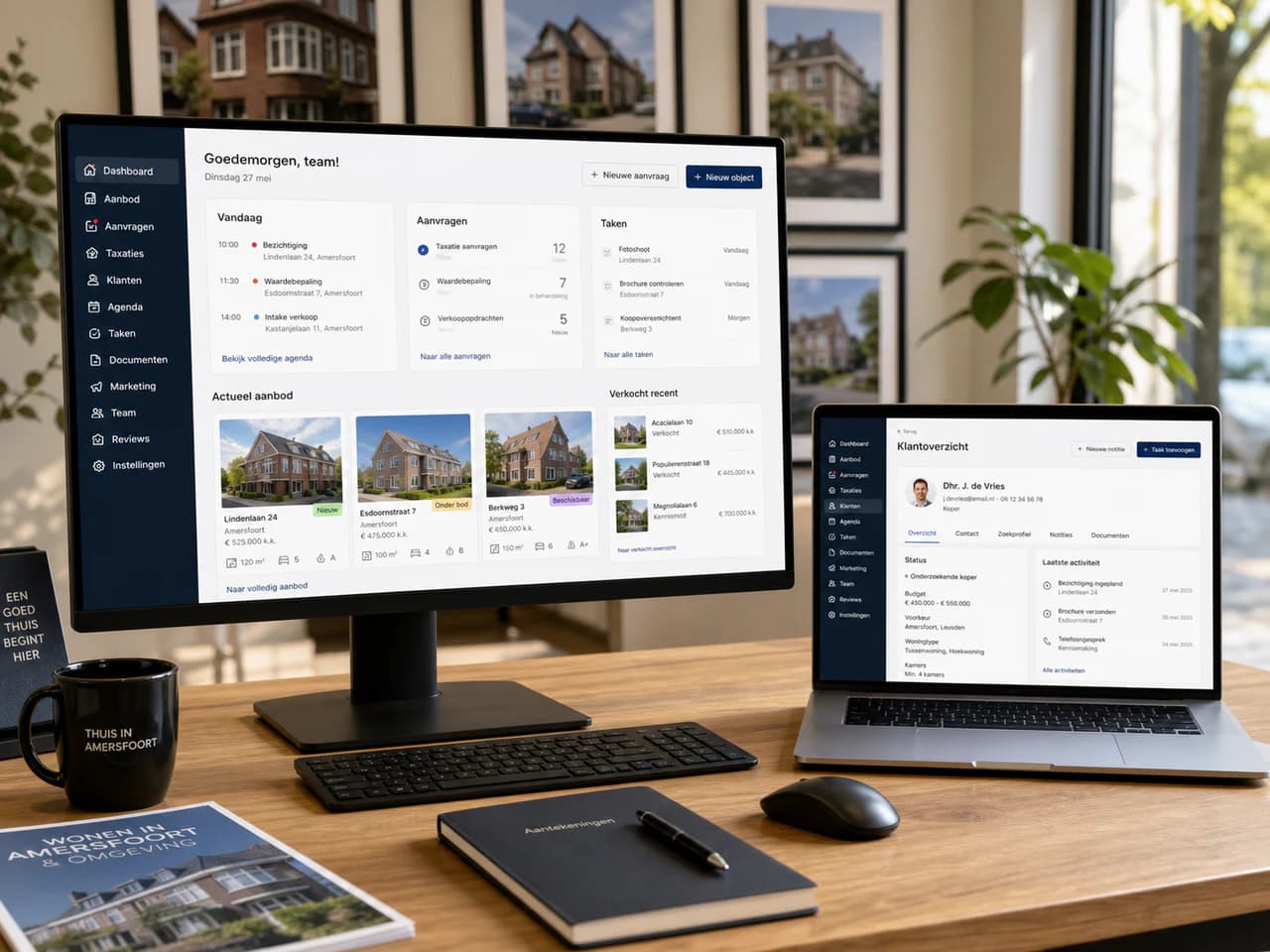 Admin dashboard for a estate agent