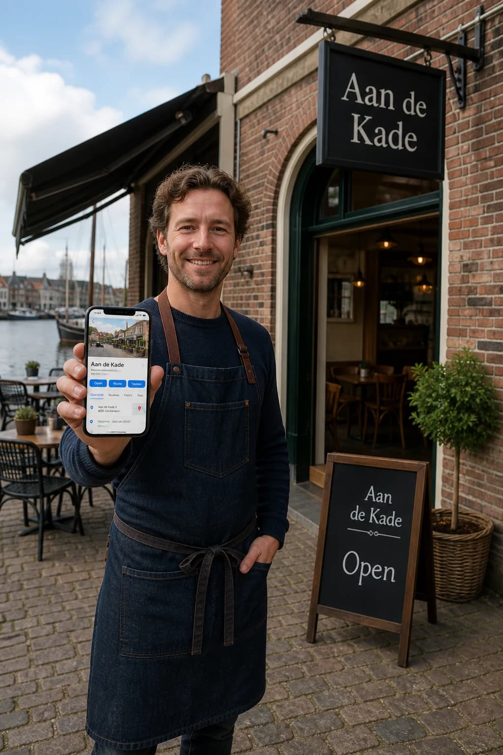 Een lokaal bedrijf op mobiel