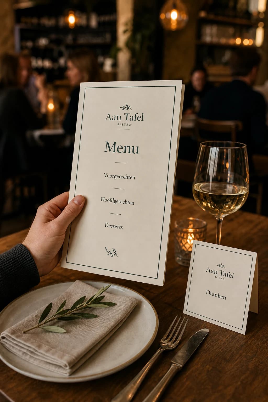 Aan Tafel: een kaart in gebruik