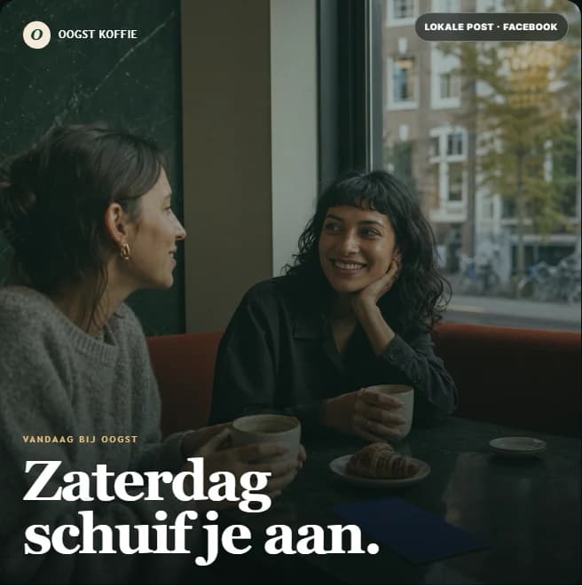 Een lokale post in je huisstijl