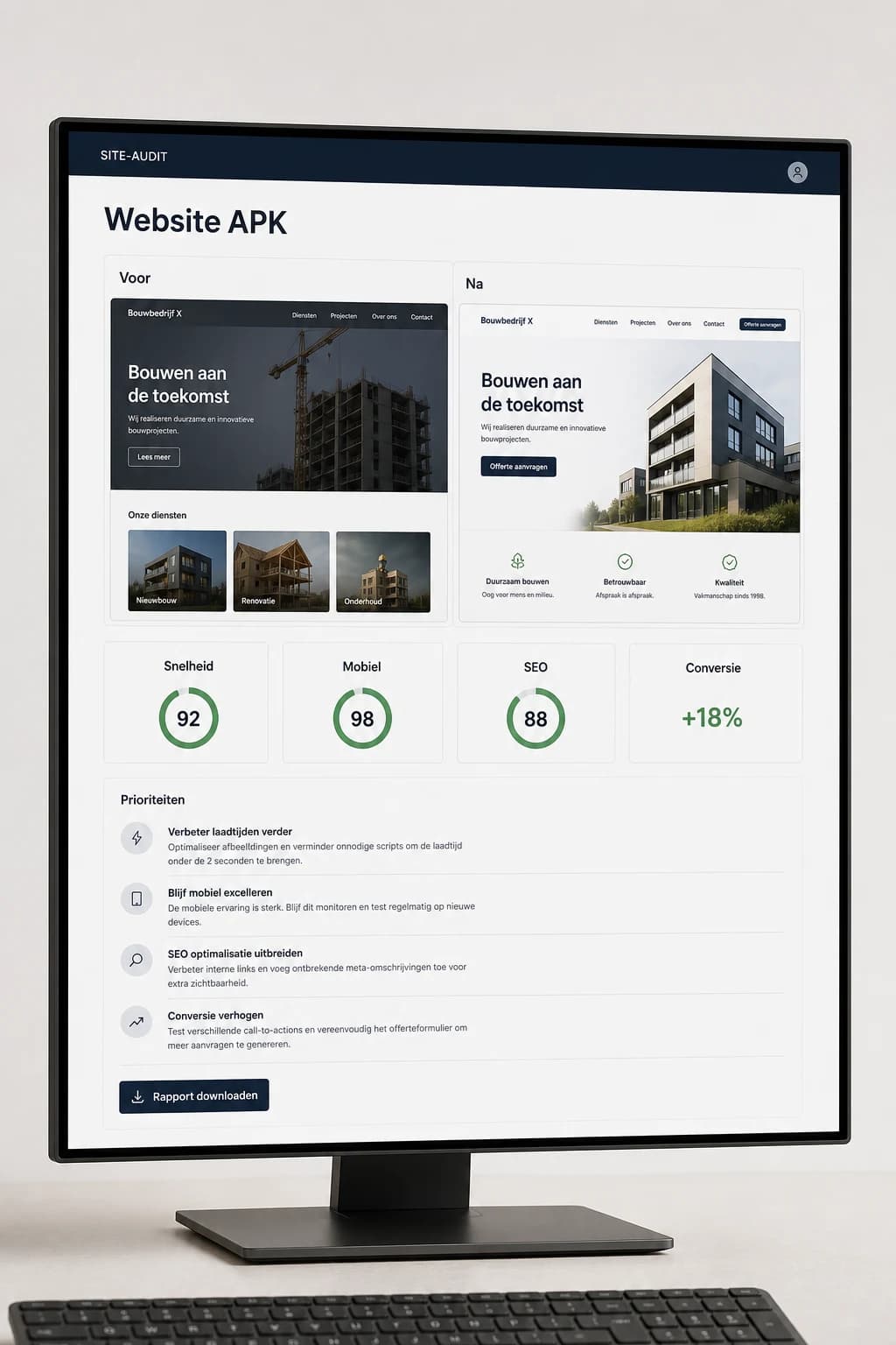 Een website-audit met bevindingen