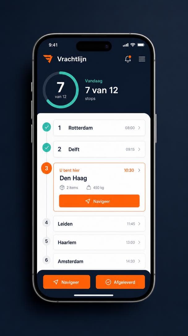 De chauffeursapp