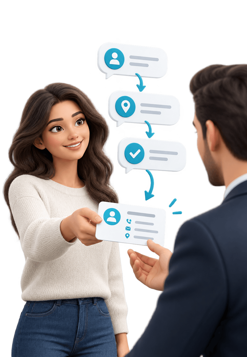 3D illustration for Lead qualification bot