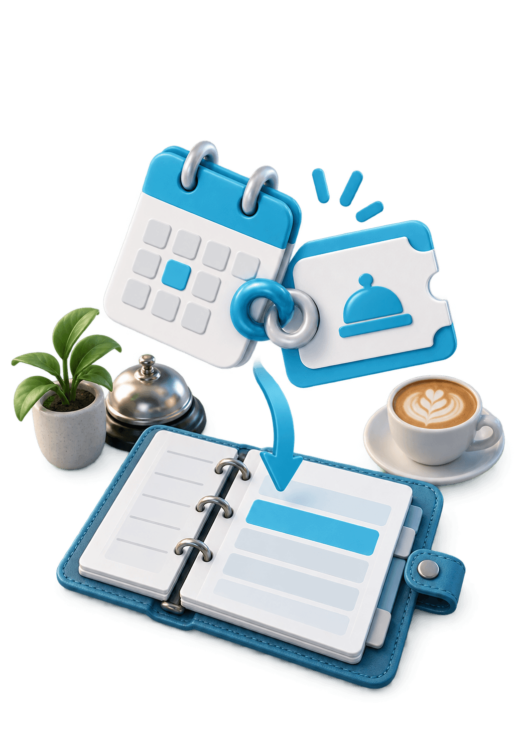 3D illustration for Booking integration & module
