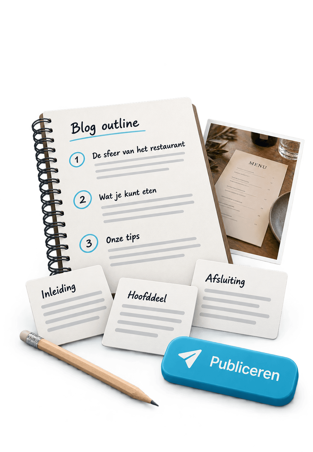 3D illustration for Content & copywriting