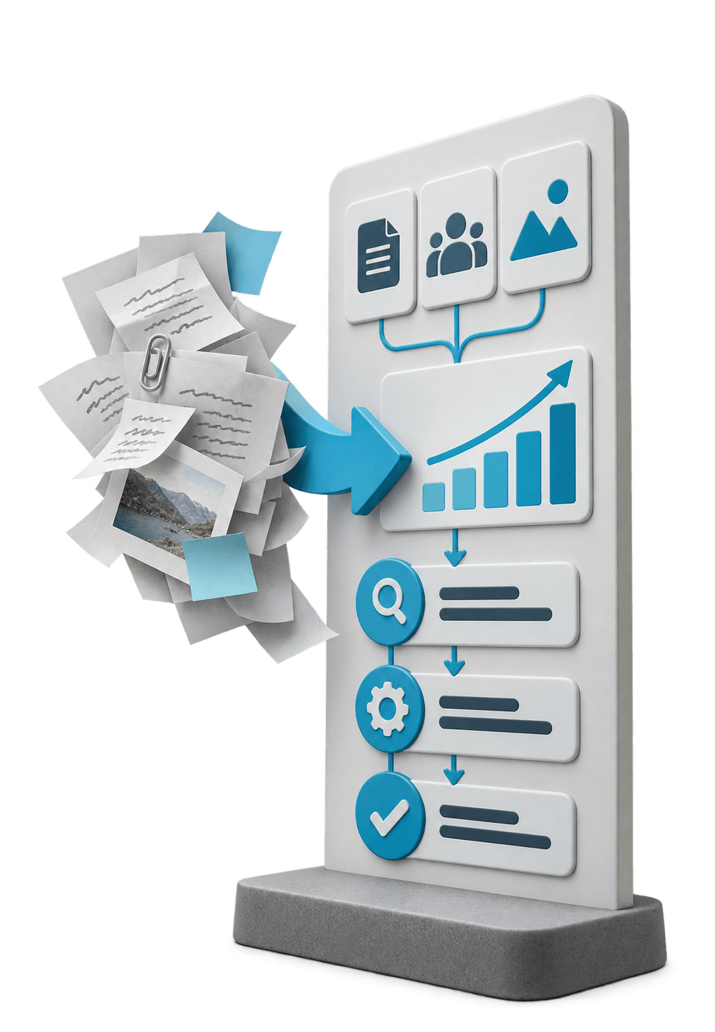 3D illustration for Infographic