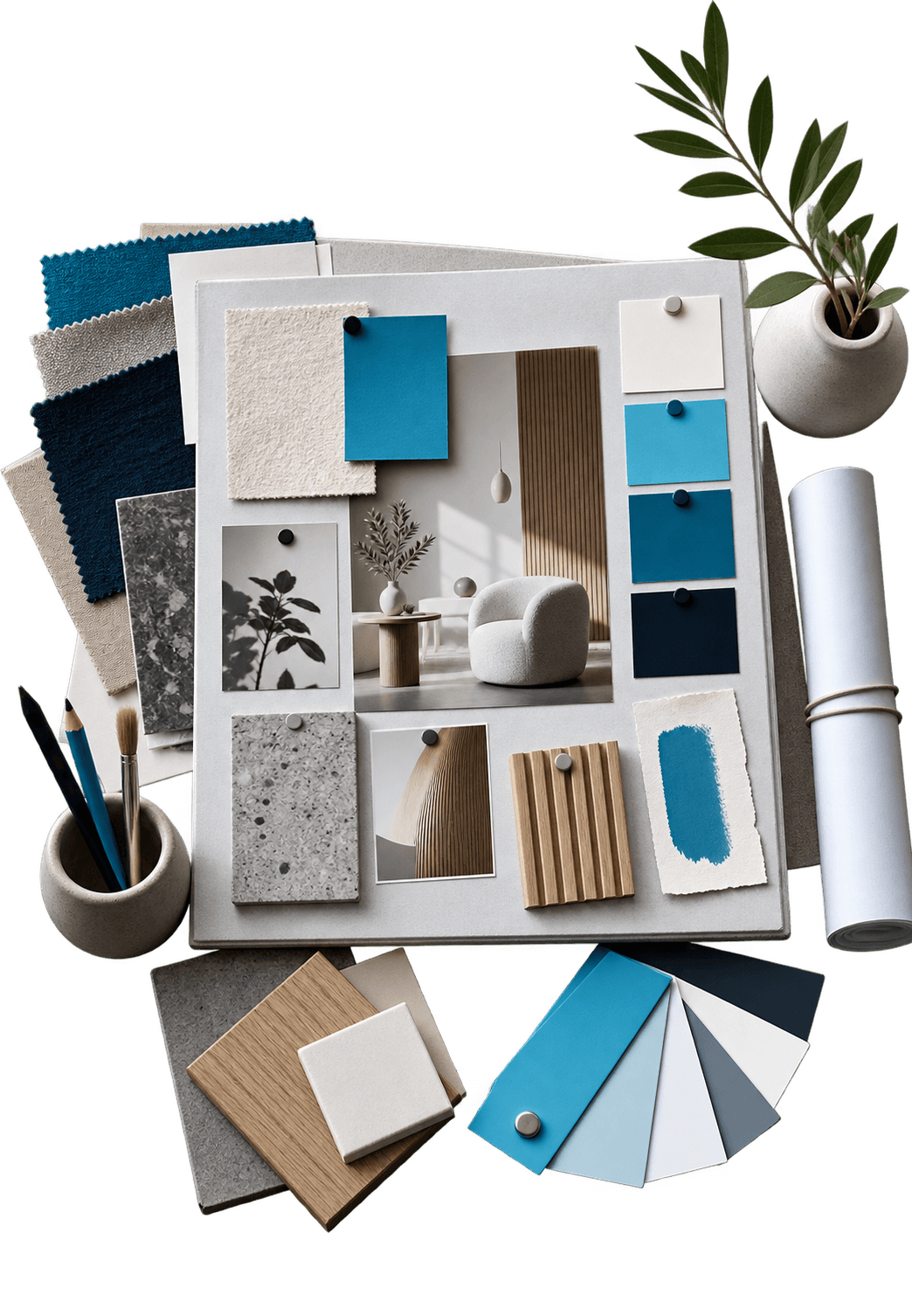 3D illustration for Professional mood board
