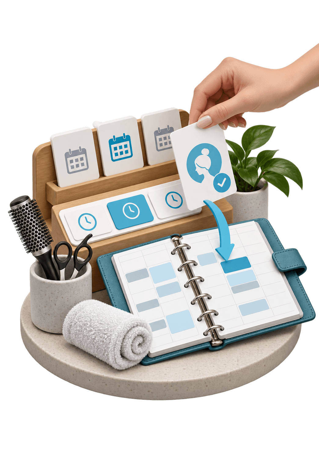 3D illustration for Custom booking system