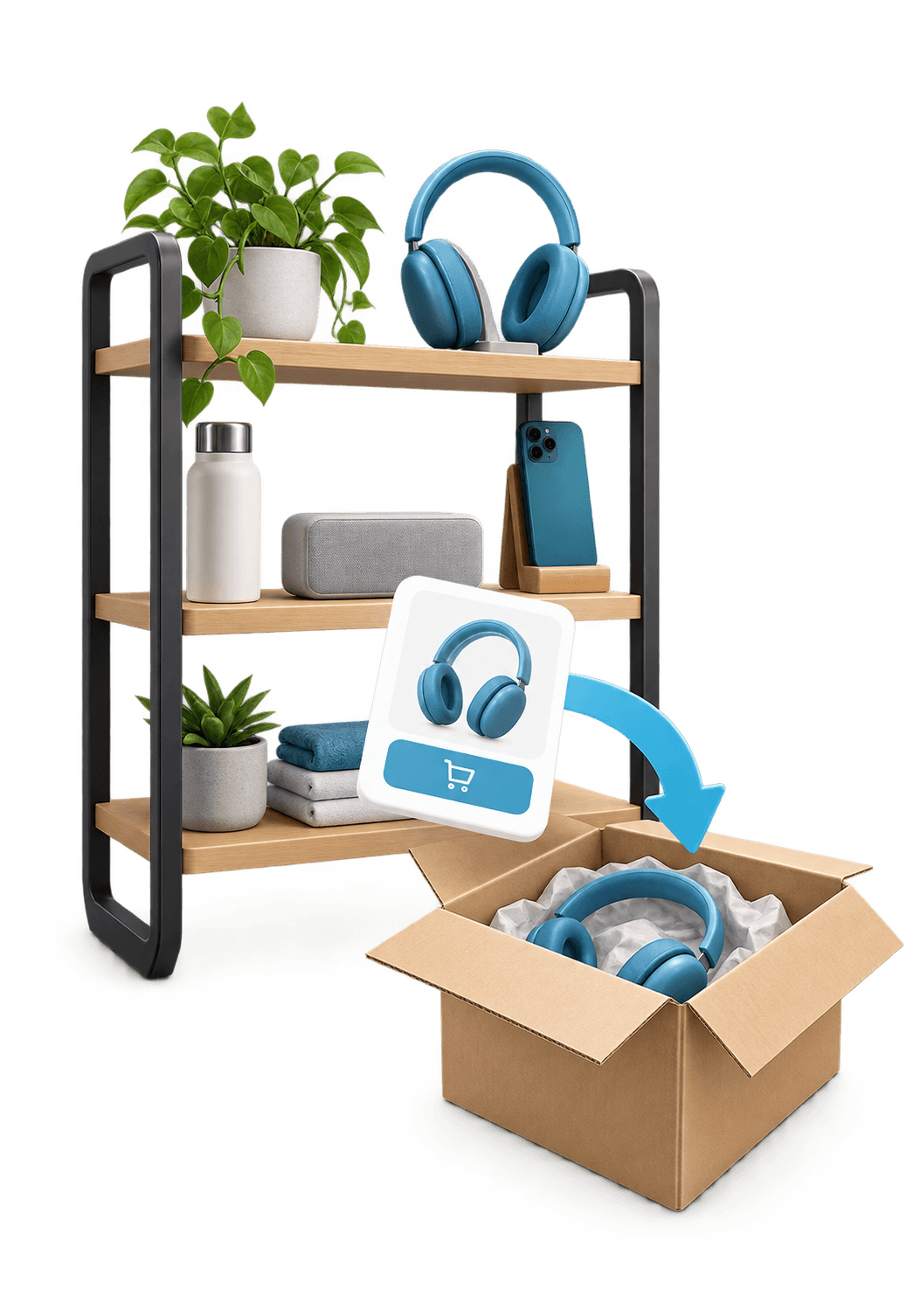 3D illustration for Webshop / e-commerce
