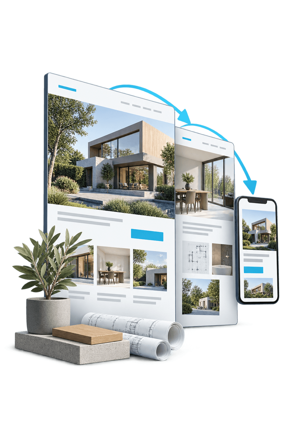 3D illustration for Website