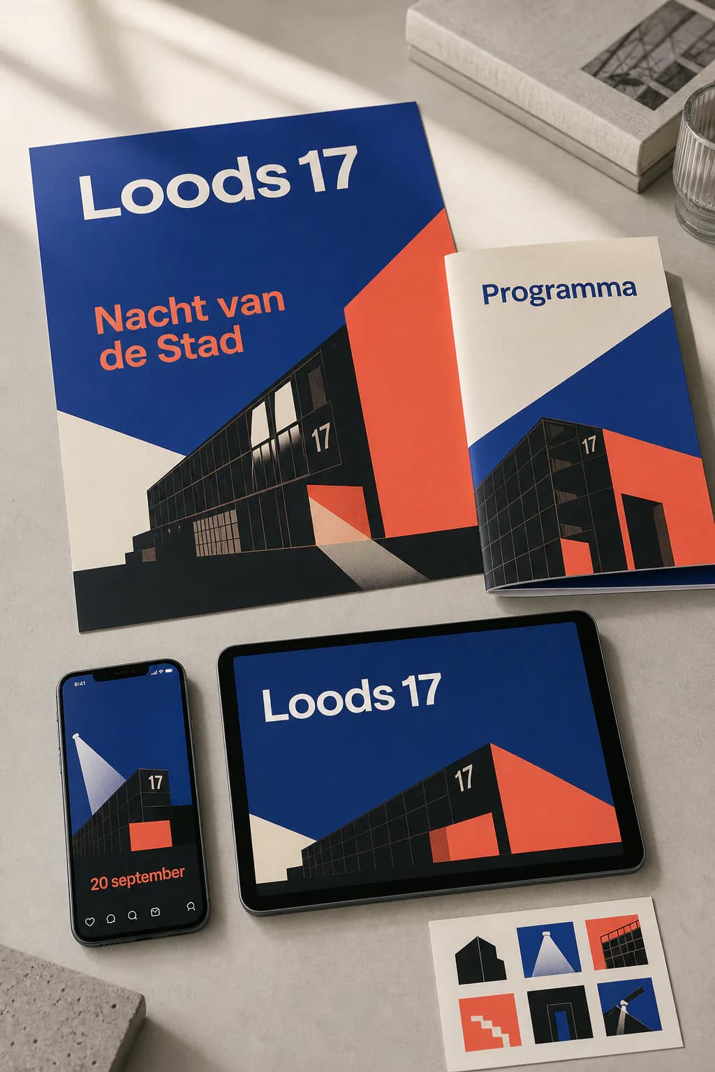 Example of graphic design: Een campagne op meerdere dragers