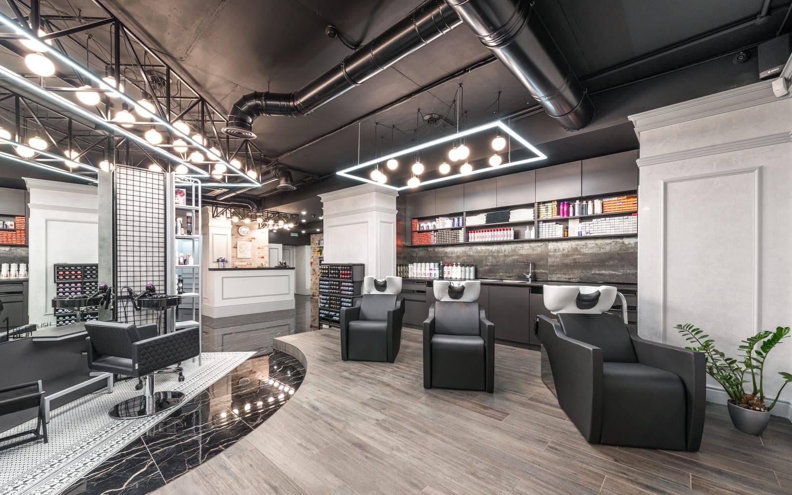 Impressiefoto for a barbershop