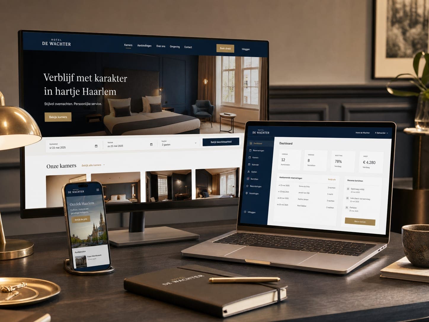 Platform mockup for hotel