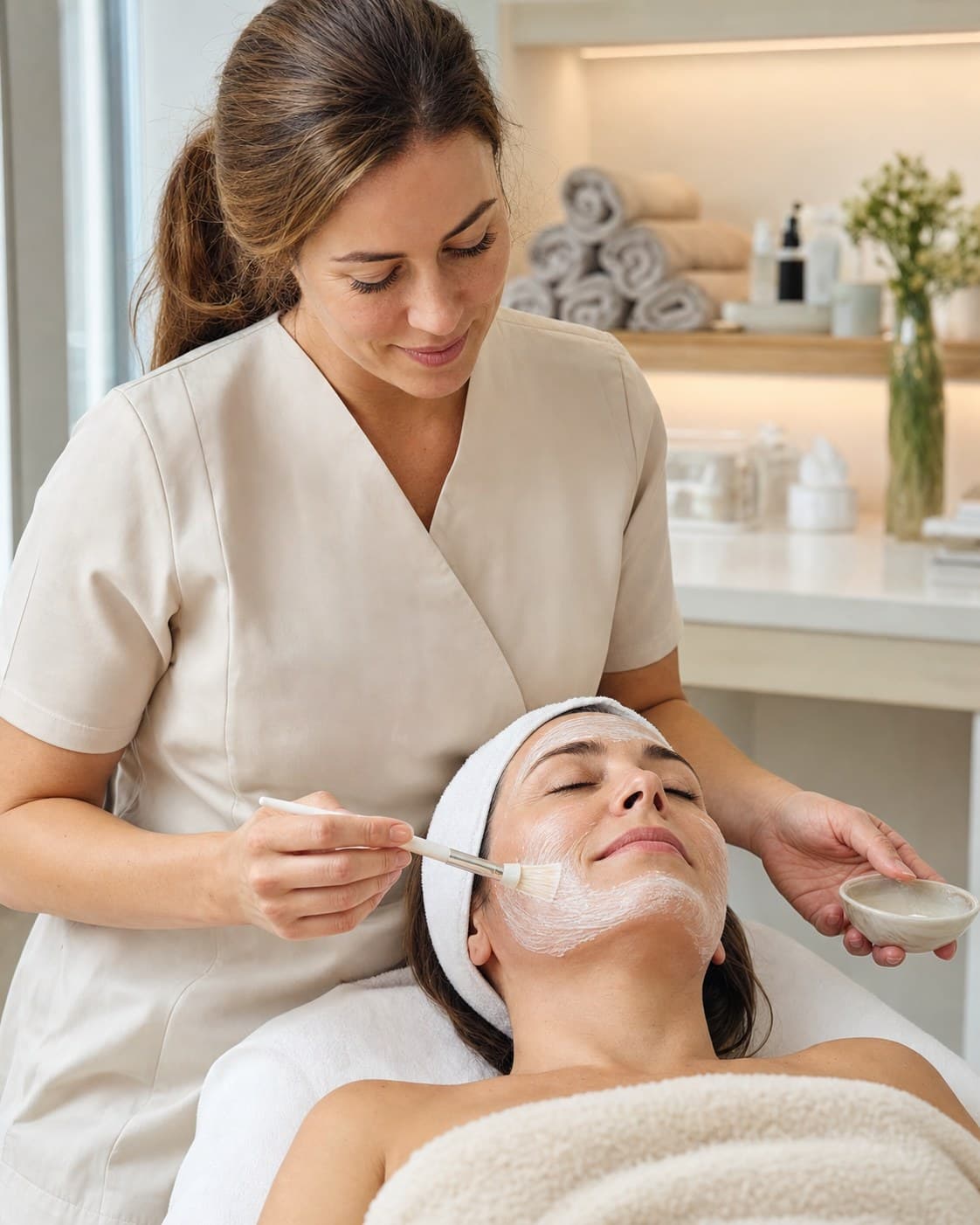 Impressiedetail for a beauty salon