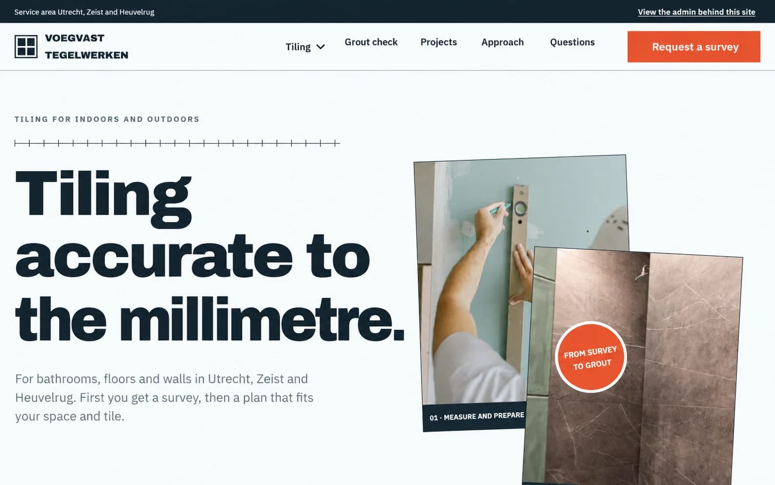 Example site Voegvast Tegelwerken