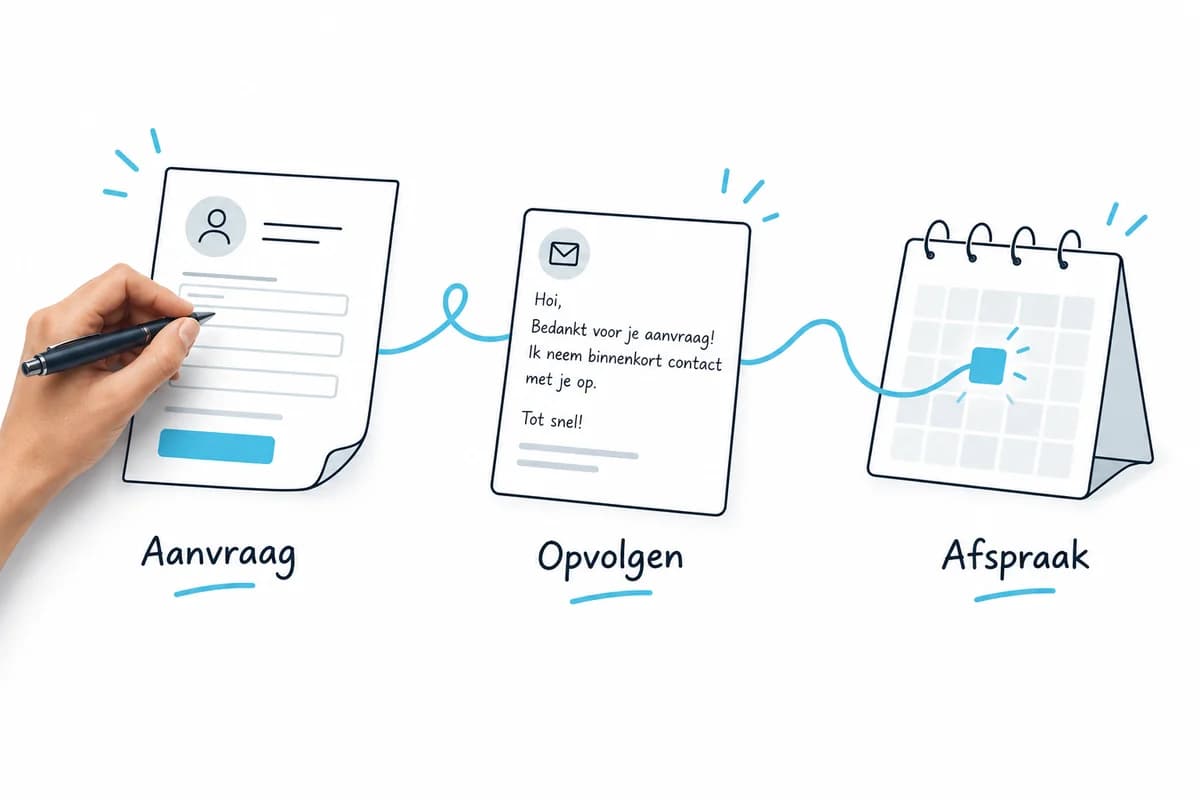 Illustratie van crm & automatische leadopvolging
