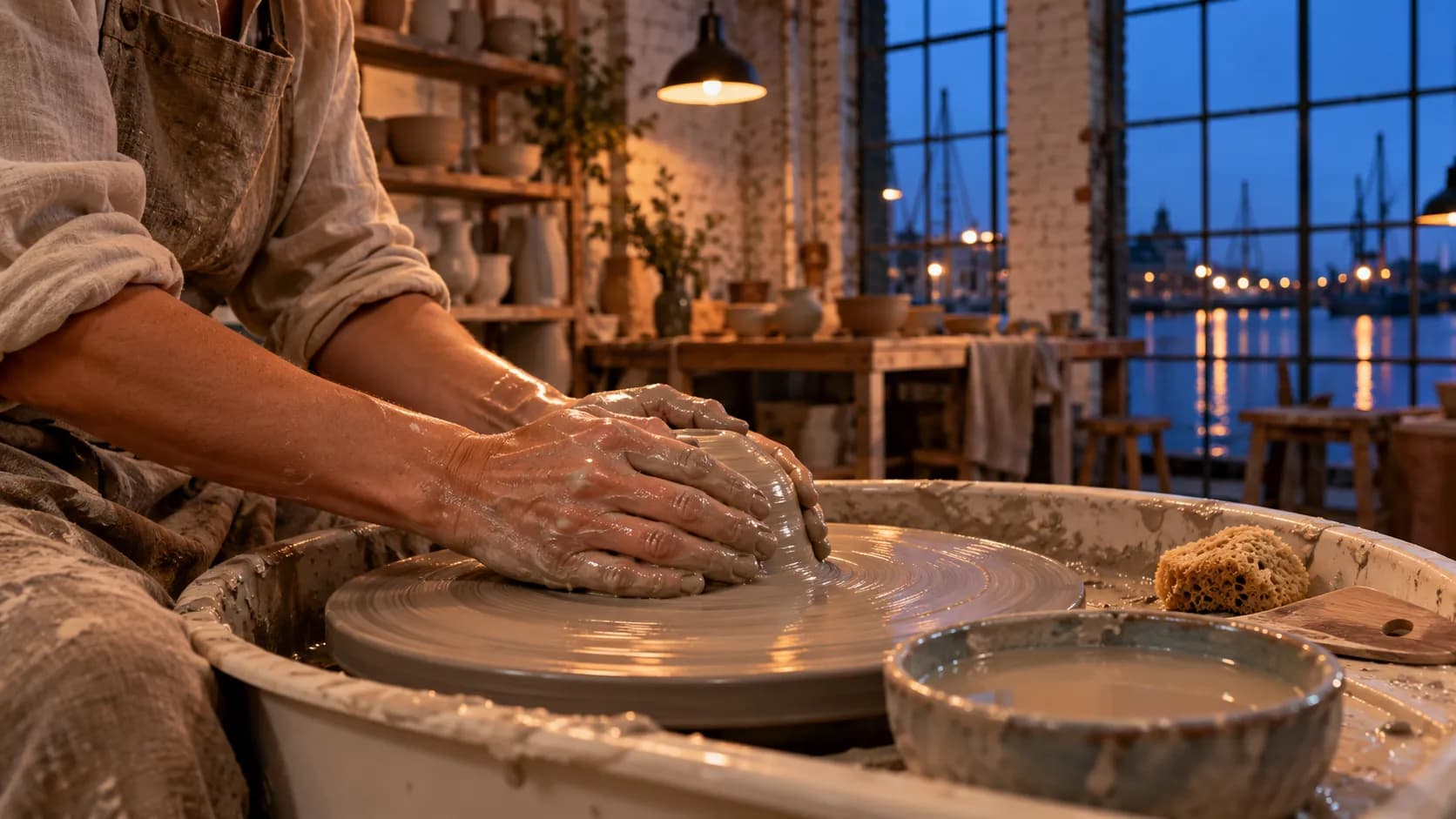 Atmosphere image for a ceramics studio
