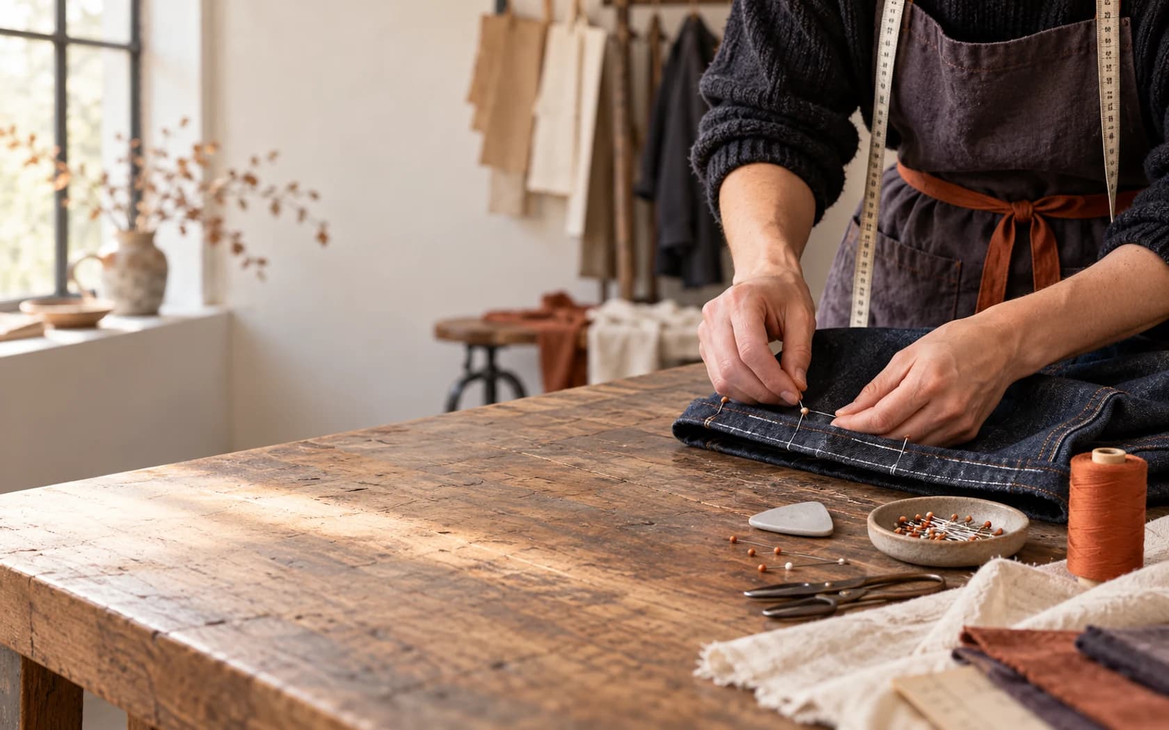 Atmosphere image for a clothing repair shop