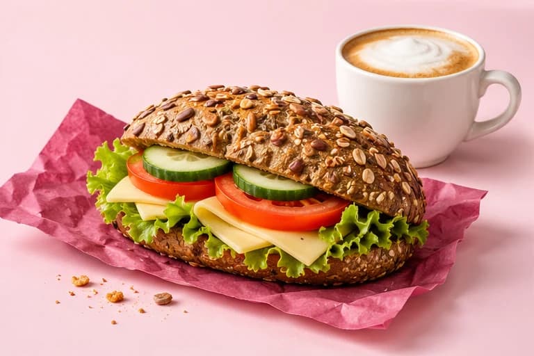 Example of photography: Een lunchproduct in de studio