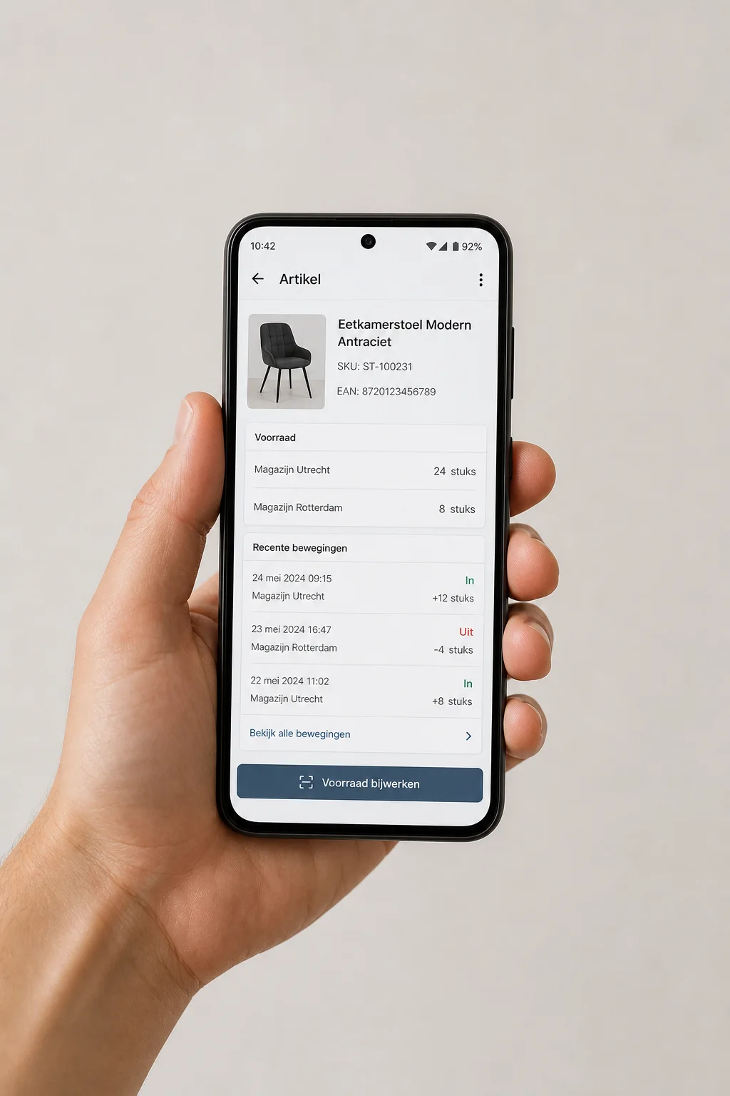 Voorbeeld van android-app