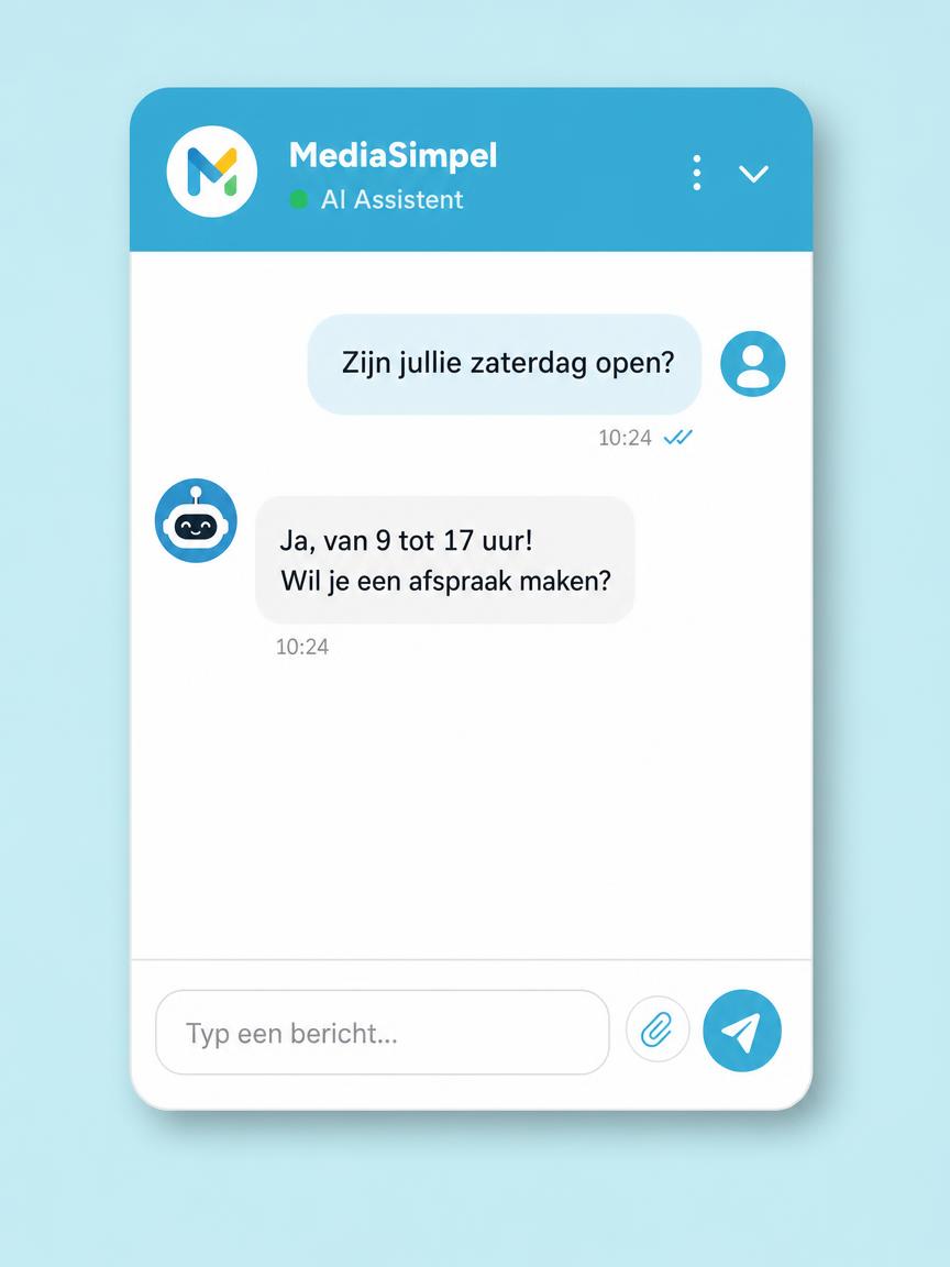 Voorbeeld AI chatbot