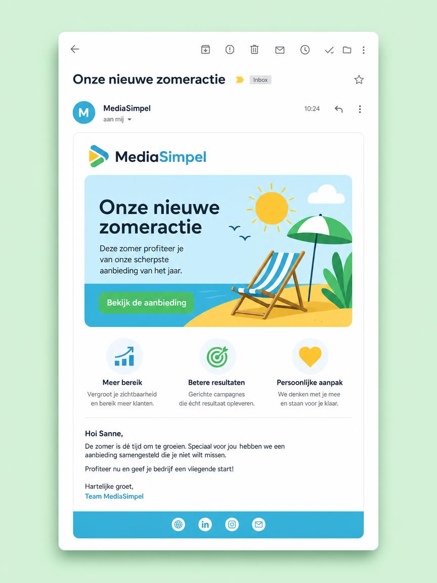 Voorbeeld E-mailmarketing