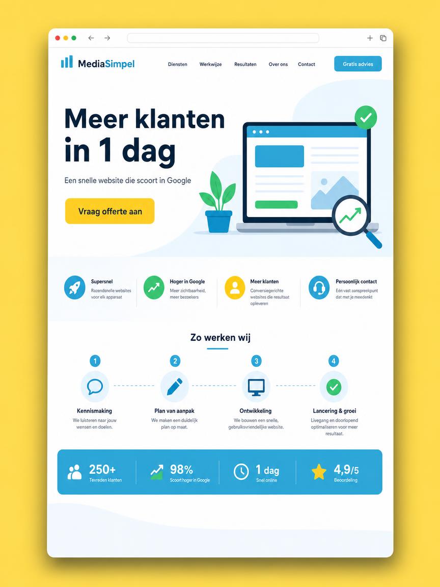 Voorbeeld Landingspagina