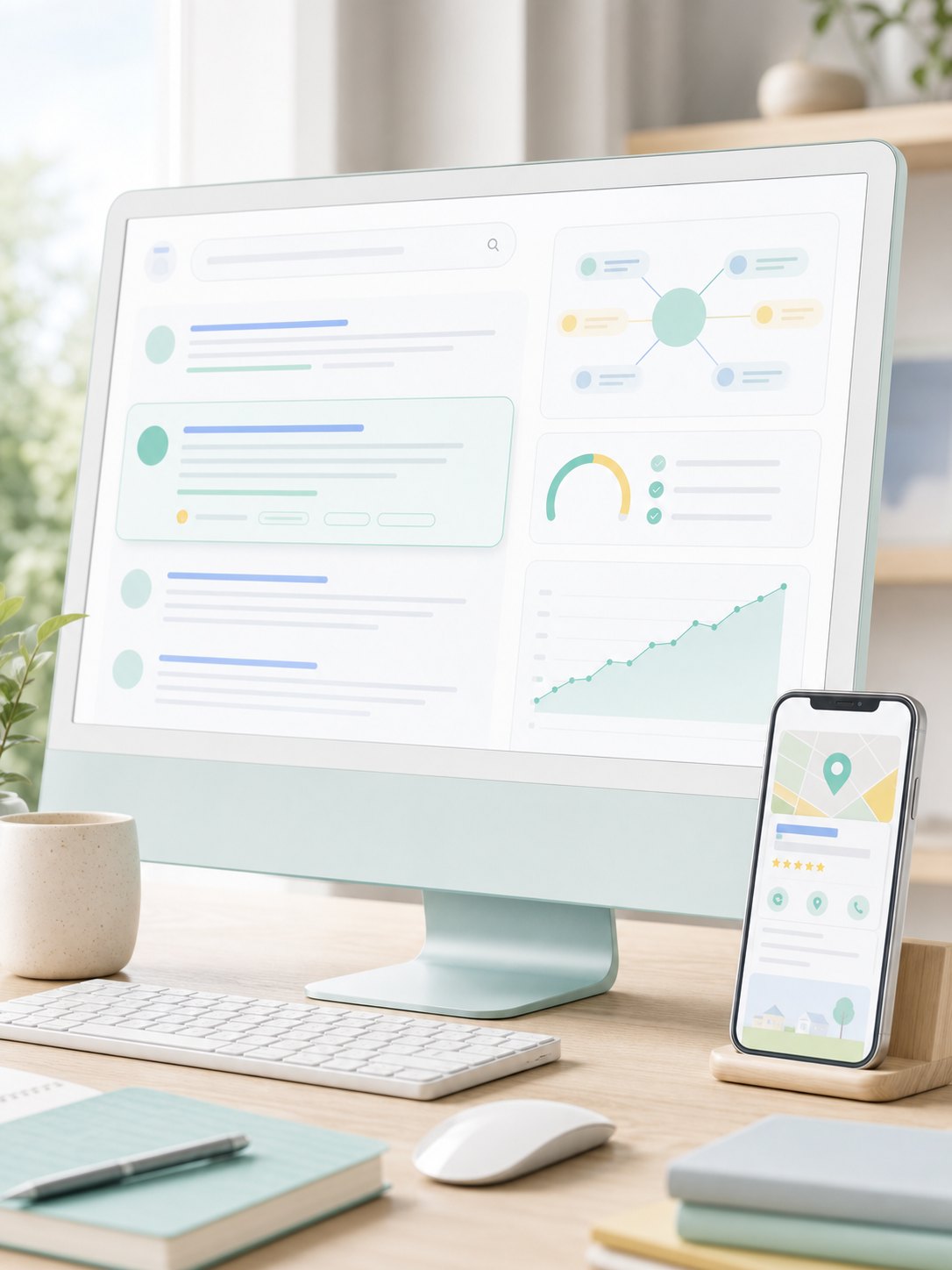 Illustratie van seo door mediasimpel