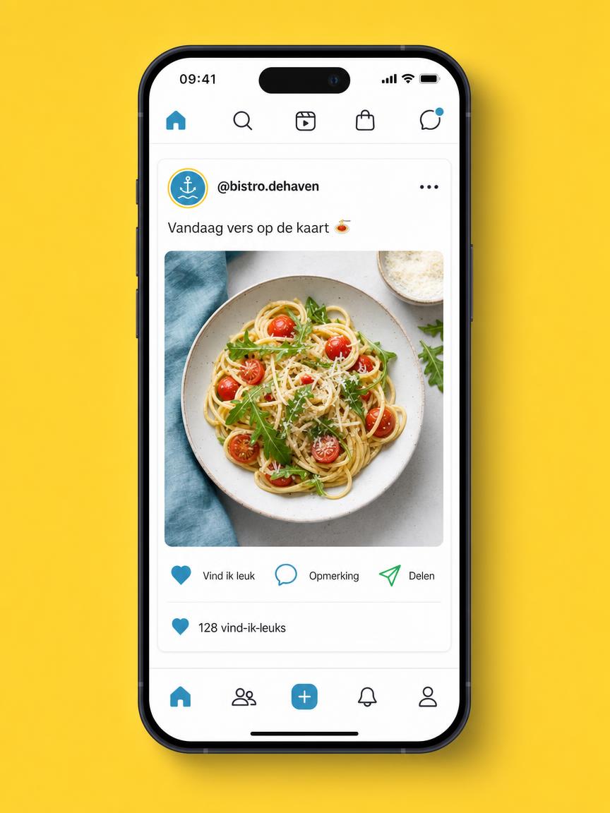 Voorbeeld Social media