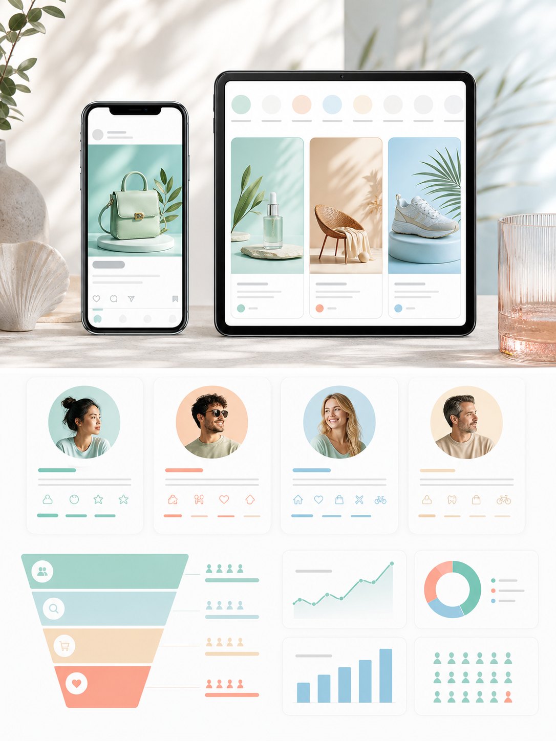 Illustratie van socialads door mediasimpel