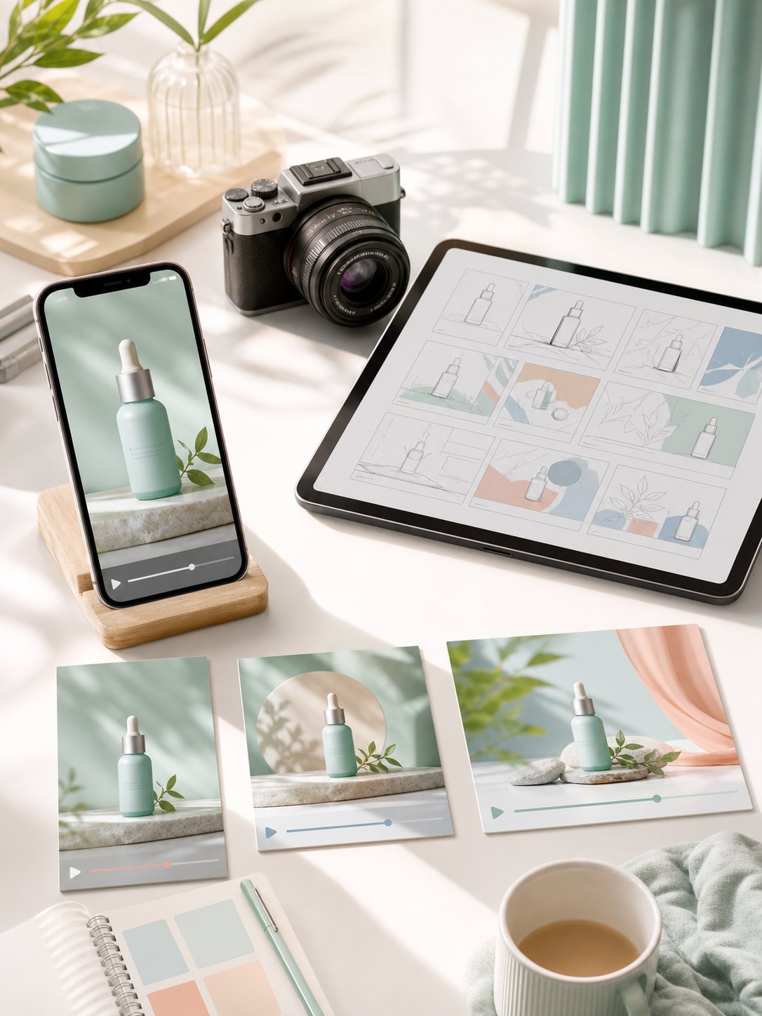 Illustratie van videoads door mediasimpel