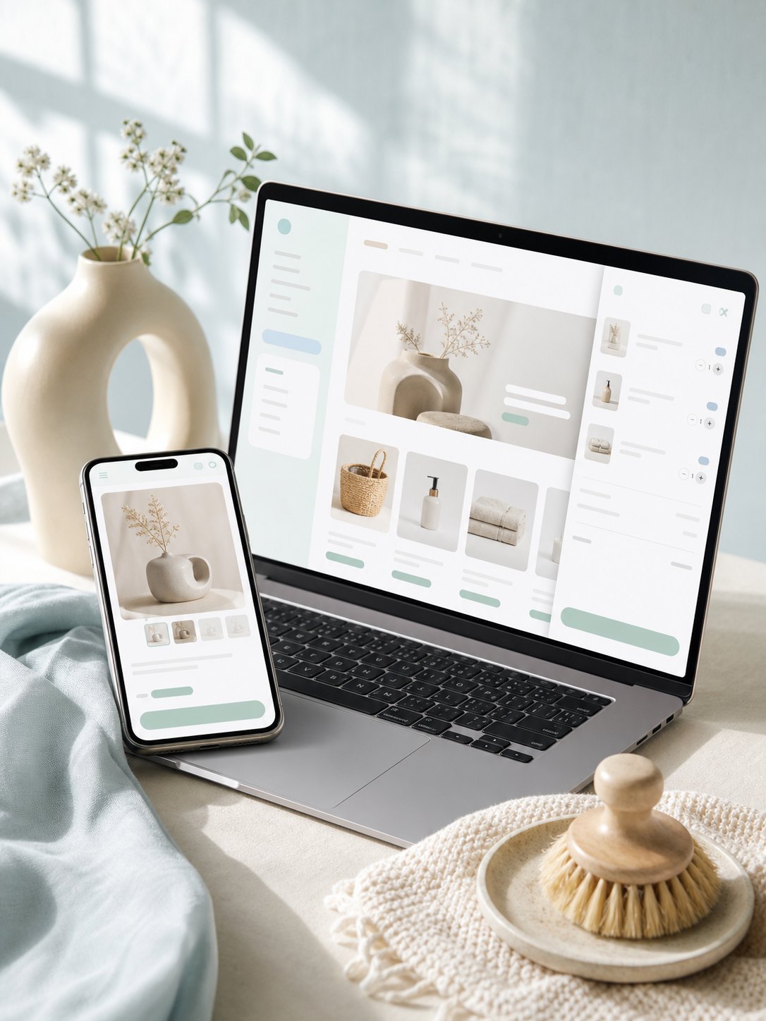 Illustratie van webshop door mediasimpel