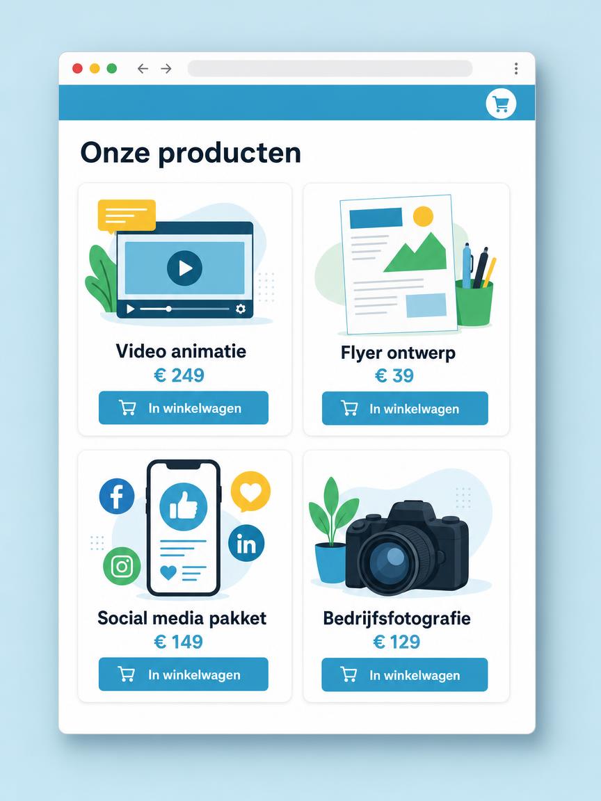 Voorbeeld Webshop