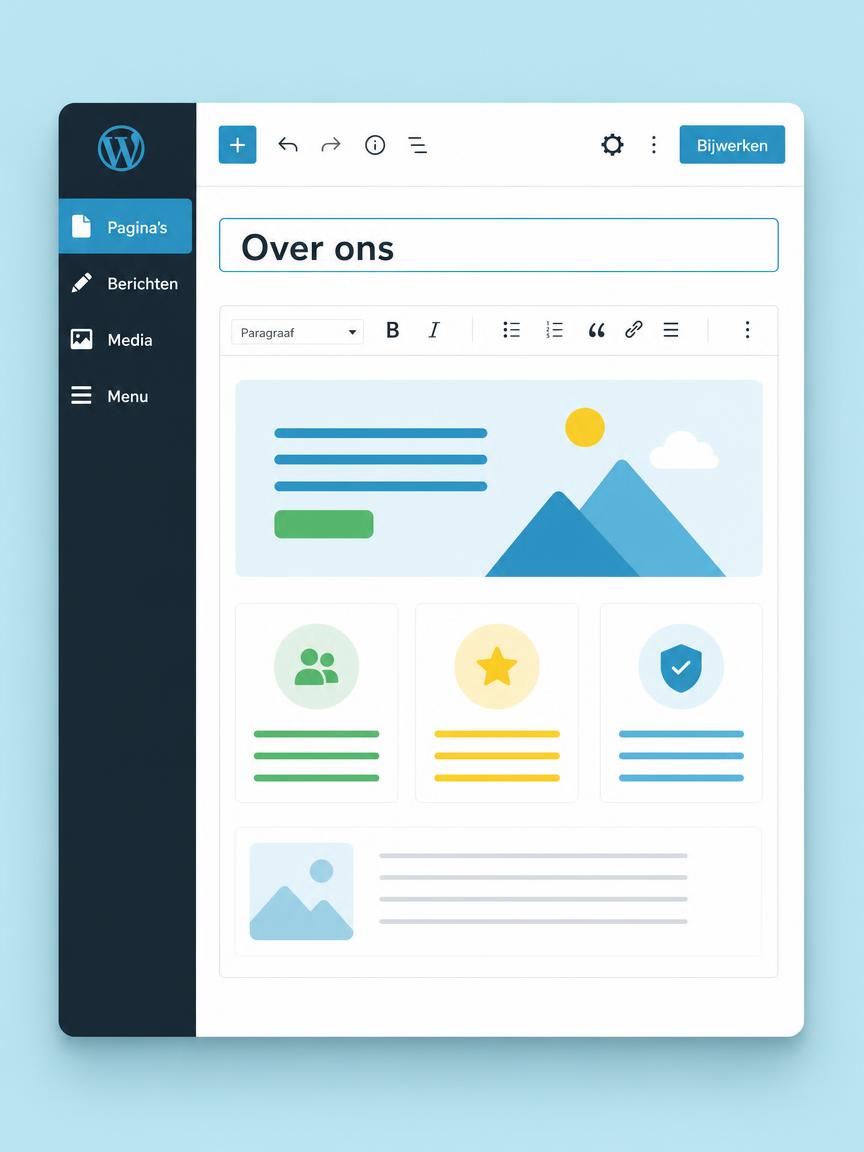 Voorbeeld WordPress / CMS