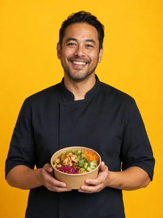 Portret voor afhaalrestaurant