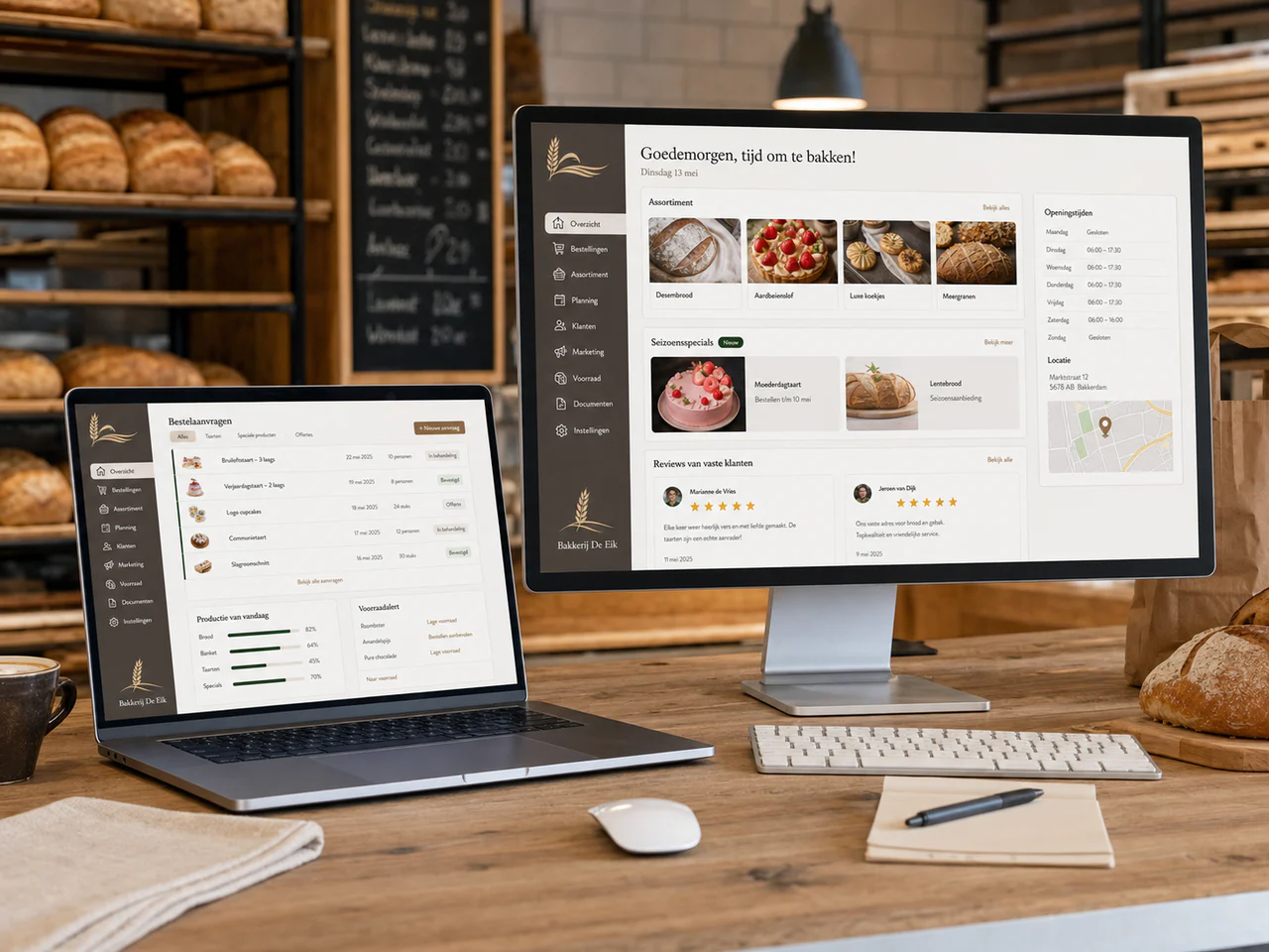 Dagelijks beheer voor bakkerij