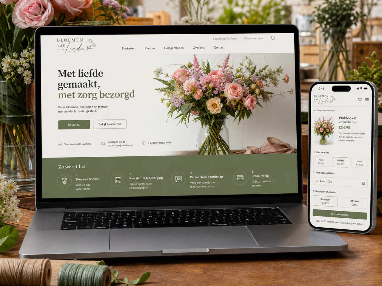 Slimme klantreis voor bloemist