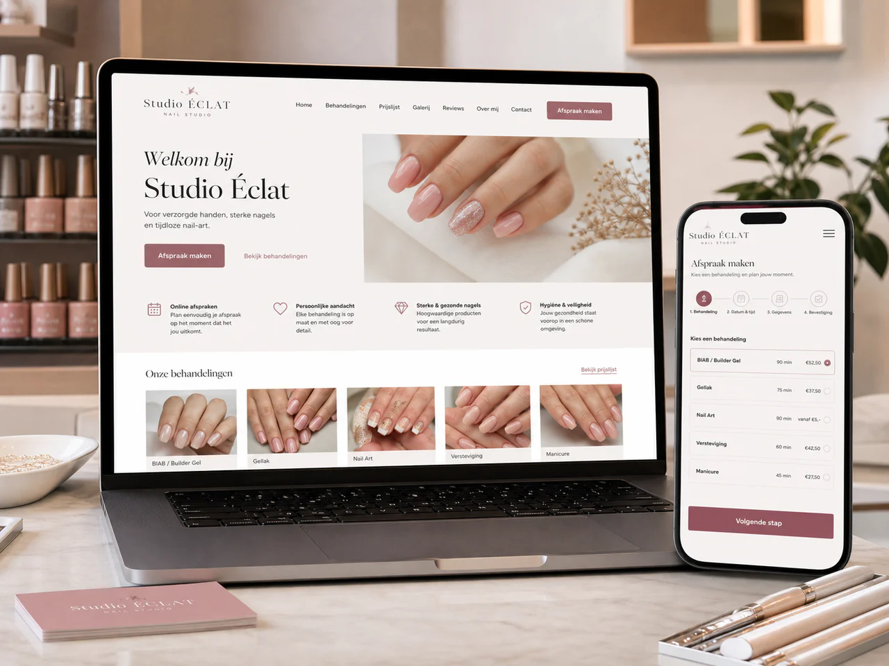 Slimme klantreis voor nagelstudio