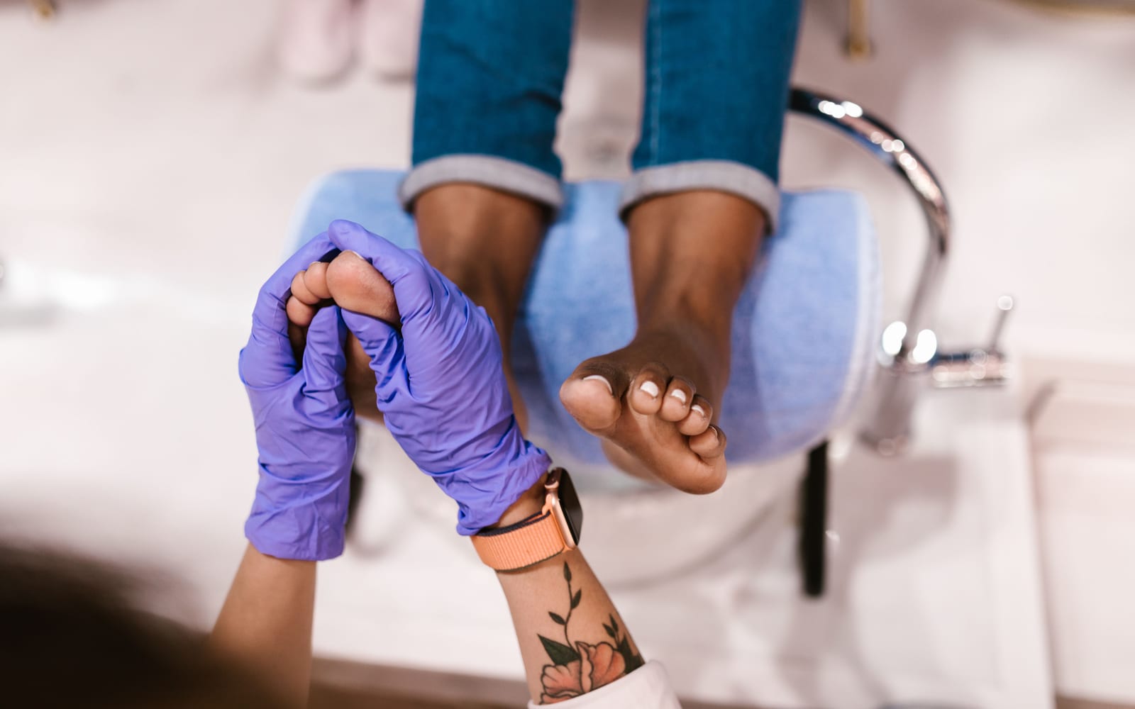 Impressiefoto voor pedicure