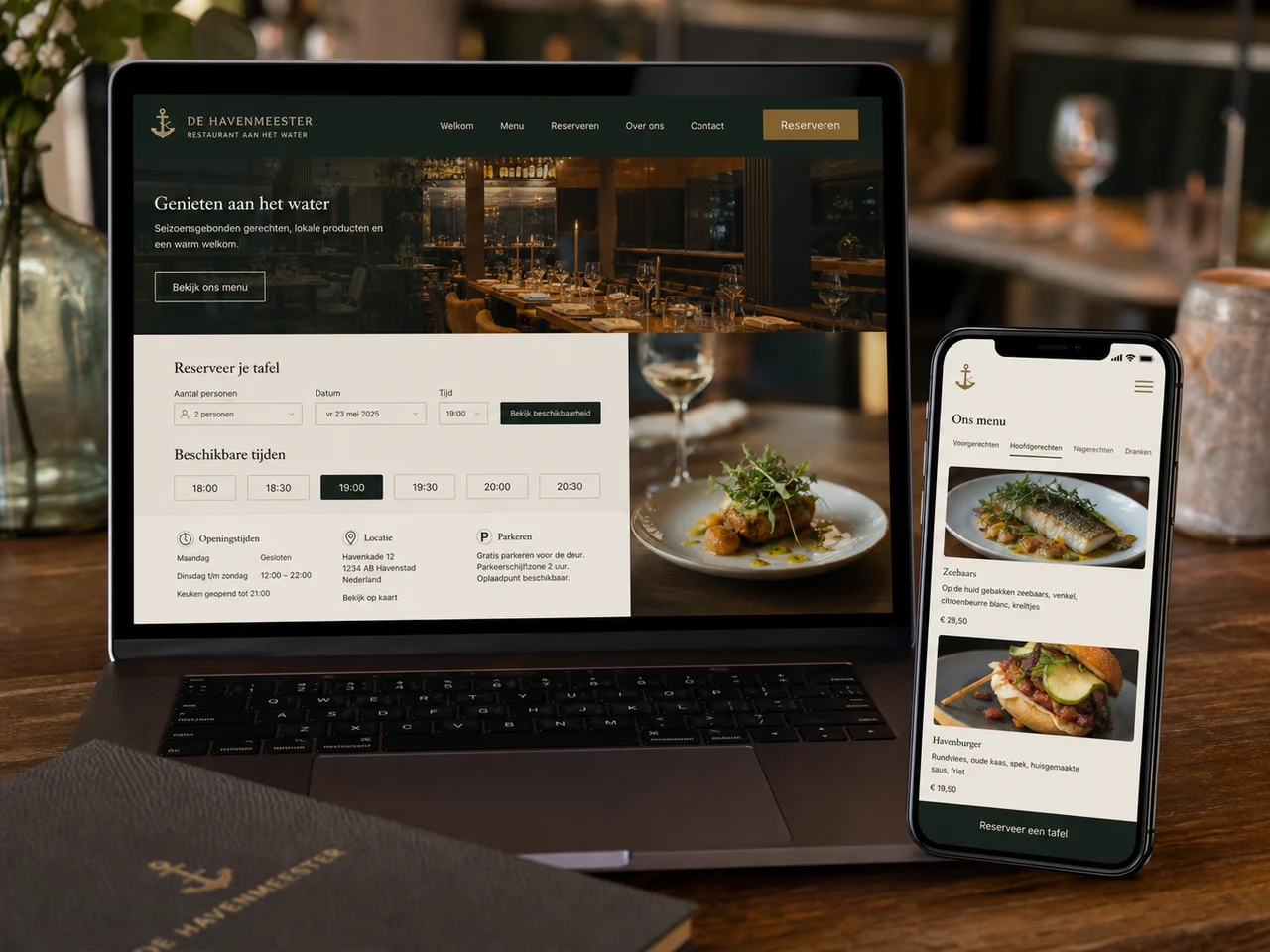 Slimme klantreis voor restaurant