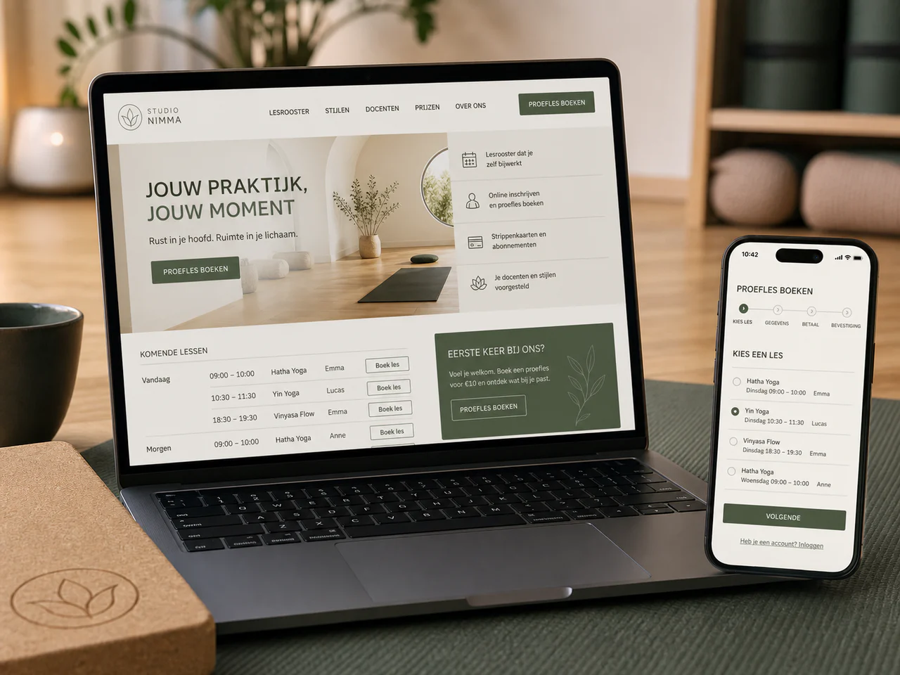 Slimme klantreis voor yogastudio