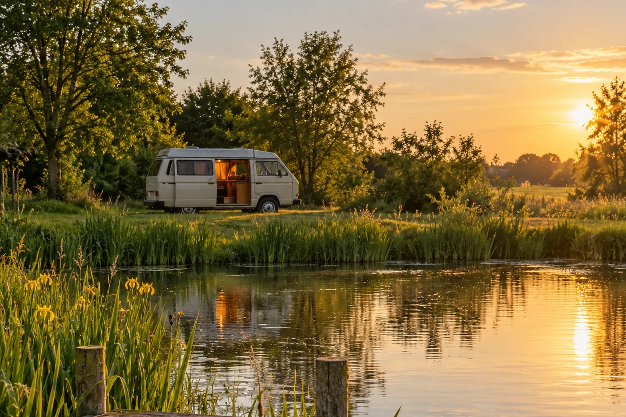 Juni: een lange avond aan de vijver