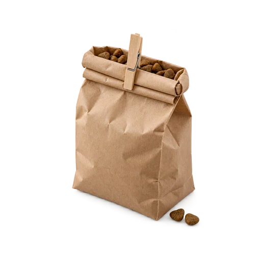 Kraftzak met eigen voer