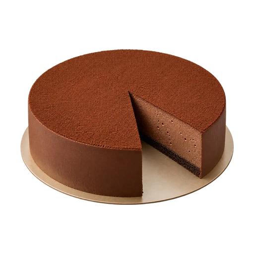 Hemelse moddertaart met cacao, waar al een punt uit is